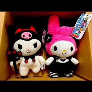 Kuromi and My Melody Halloween Plushes